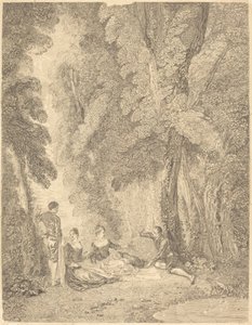 A coalizão de Jean Moyreau after Antoine Watteau