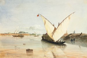 Barco do Nilo de Jean Nicolas Henri de Chacaton