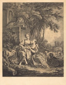 Os dois confidentes de Jean Ouvrier after François Boucher