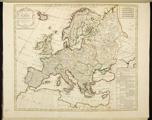 Mapa da Europa de Jean Palairet