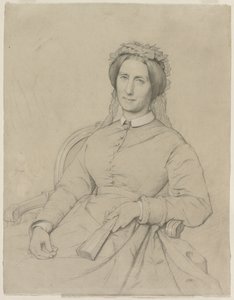 Madame Hippolyte Flandrin Flandrin Aimée Ancelot, 1869. de Jean Paul Flandrin