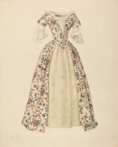 Vestido com anágua acolchoada