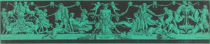 Um Bacchanale com figuras egípcias e clássicas de Jean Philippe Guy le Gentil, Comte de Paroy, after Charles Monnet