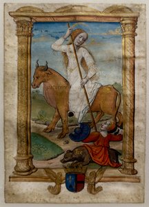 Paciência, I. Les rondeaux des vertus, depois de 1515 (Pintado e iluminado em pergaminho) de Jean Pichore