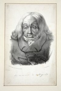 Retrato de Talleyrand, 79 anos de idade, pub.1835 (gravura) de Jean Pierre (after) Dantan
