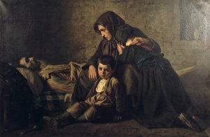Pintura, título desconhecido, meados do século XIX de Jean Pierre Alexandre Antigna