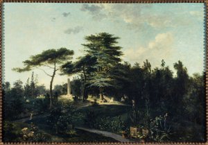 O Cedro do Líbano no Jardin des Plantes, cerca de 1800 (óleo sobre tela)