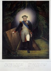 Retrato no pé de Napoleão I (1769 - 1821) de sua tumba. Jean Jacques Werner (1791-1849) e Jean Pierre Marie Jazet (1788-1871)