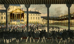 Vista interior da Assembléia do Champs-de-Mai ..., 1815, 1921.