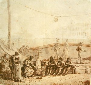 O vendedor de café na Pont-Neuf, 1819