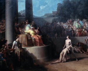 Os Jogos Olímpicos Pintura de Jean Pierre Saint Ours (1752-1809) Geneve do século XVIII, Museu de Arte e História de Jean Pierre Saint-Ours
