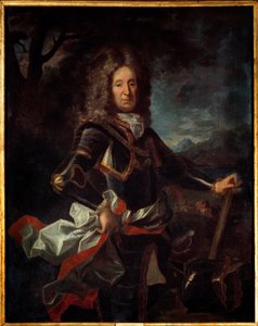 Retrato de Charles Henri de Lorraine, Príncipe de Vaudemont (1649-1723) filho de Charles IV. Pintura de Jean Ranc (1674-1735) de Jean Ranc