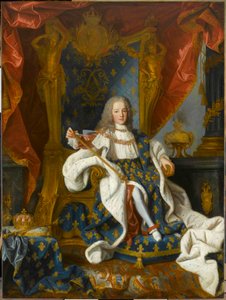 Retrato de Luís XV 1710-1774 rei da França, aos 9 anos de idade, 1719.