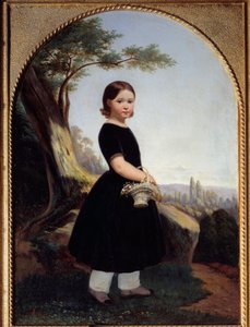 Retrato de uma menina (Esther Debost) Esther Debost, prima da artista. Pintura de Hippolyte Lazerges (1817-1887) 1843 Sol. 0,81x0,61 m Rouen, musee des Beaux Arts