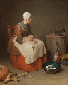 A empregada de cozinha de Jean-Baptiste Simeon Chardin