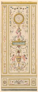Desenho, Painel Ornamental, 1775-1800 de Jean Simeon Rousseau