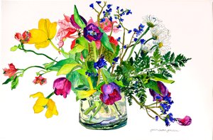 primavera (aguarela e tinta sobre papel)