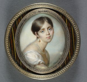 Retrato de uma jovem mulher em branco, 1805.