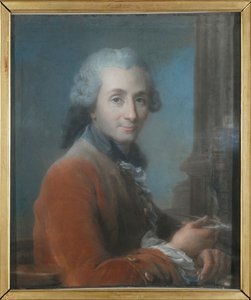 Retrato do arquiteto Jacques Gondouin de Folleville 1737-1818 , c. 1780.