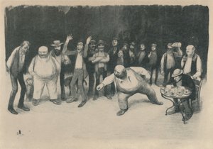 Os jogadores de Rolhas, 1919 de Jean Veber