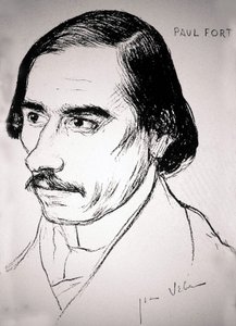 Paul Fort , c.1900 (desenho) de Jean Veber