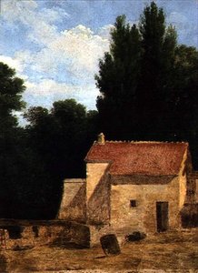 Prédio da Fazenda em uma Paisagem de Jean Victor Bertin
