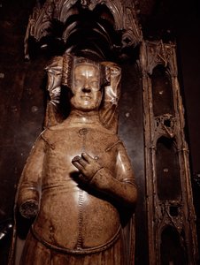 Efígie de Filipa de Hainaut (alabastro) de Jean de Liege