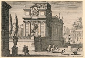 Um parque de um castelo de Jean le Pautre