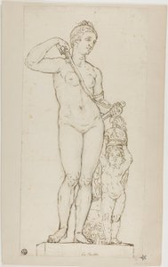 Escultura de Vénus e Cupido, com a armadura de Marte de Jean le Pautre