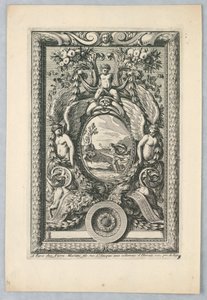 Folha do conjunto "Peaneaux Ornaments for... Paneling" de Jean le Pautre