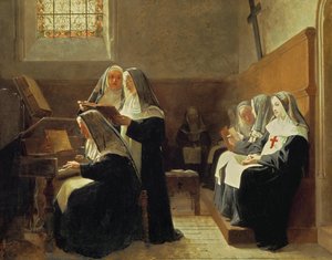 O coro do convento, 1865
