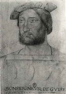 Retrato de Claude de Lorena (1496-1550) 1º Duque de Guise de Jean school of Clouet