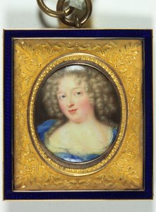 Uma senhora chamada Françoise-Marguerite De Sevigne, Comtesse De Grignan (esmalte)