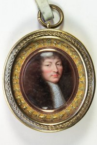 Luís XIV, Rei de França (esmalte) de Jean the Elder Petitot
