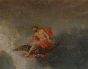 Zeus, detalhe de The Groves of Versailles, 1688-93