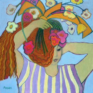 Flores em seu cabelo, 2003-04 (acrílico sobre tela)