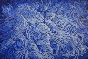 Lã azul-marinho, 2013 (guache sobre papel)