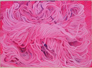 Lã cor-de-rosa, 2013 (guache sobre papel)