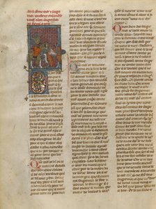 Tristan Unhorsing Sagremor de Jeanne de Montbaston