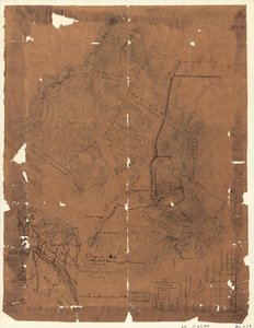 Um mapa topográfico da propriedade de ferro Elizabeth Furnace, Augusta Co., Virgínia, contendo cerca de 6250 acres, agosto de 1867. LOC 2005625144 de Jedediah Hotchkiss
