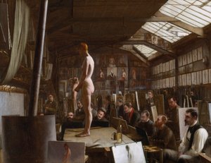 Atelier de Bouguereau na Académie Julian, Paris de Jefferson David Chalfant