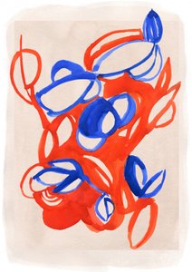 Flora abstrata vibrante de Jenja Braun