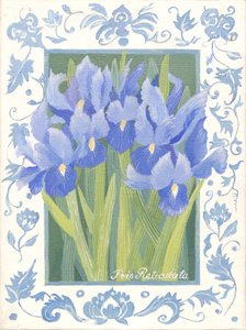 Íris azul (acrílico) de Jennifer Abbott