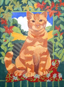 Gato, 2014 (acrílico sobre tela)