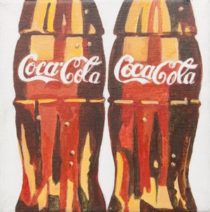 Garrafas de Coca-Cola (acrílico)