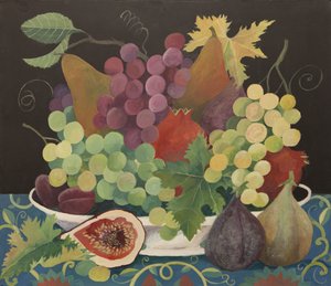 Fruta numa taça (acrílico) de Jennifer Abbott