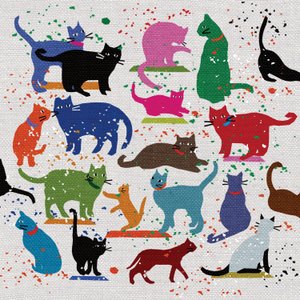 Cat Love, 2022 (meios mistos) de Jenny Frean