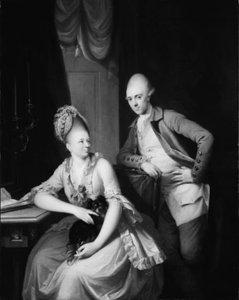 Retrato do coronel Jean-Jacques Gautier e da sua esposa de Jens Juel