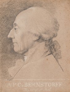Retrato do estadista A.P. Bernstorff de Jens Juel