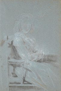 Estudo para o retrato de Ulrike Elenora Wedel Jarlsberg, née Brockdorff de Jens Juel